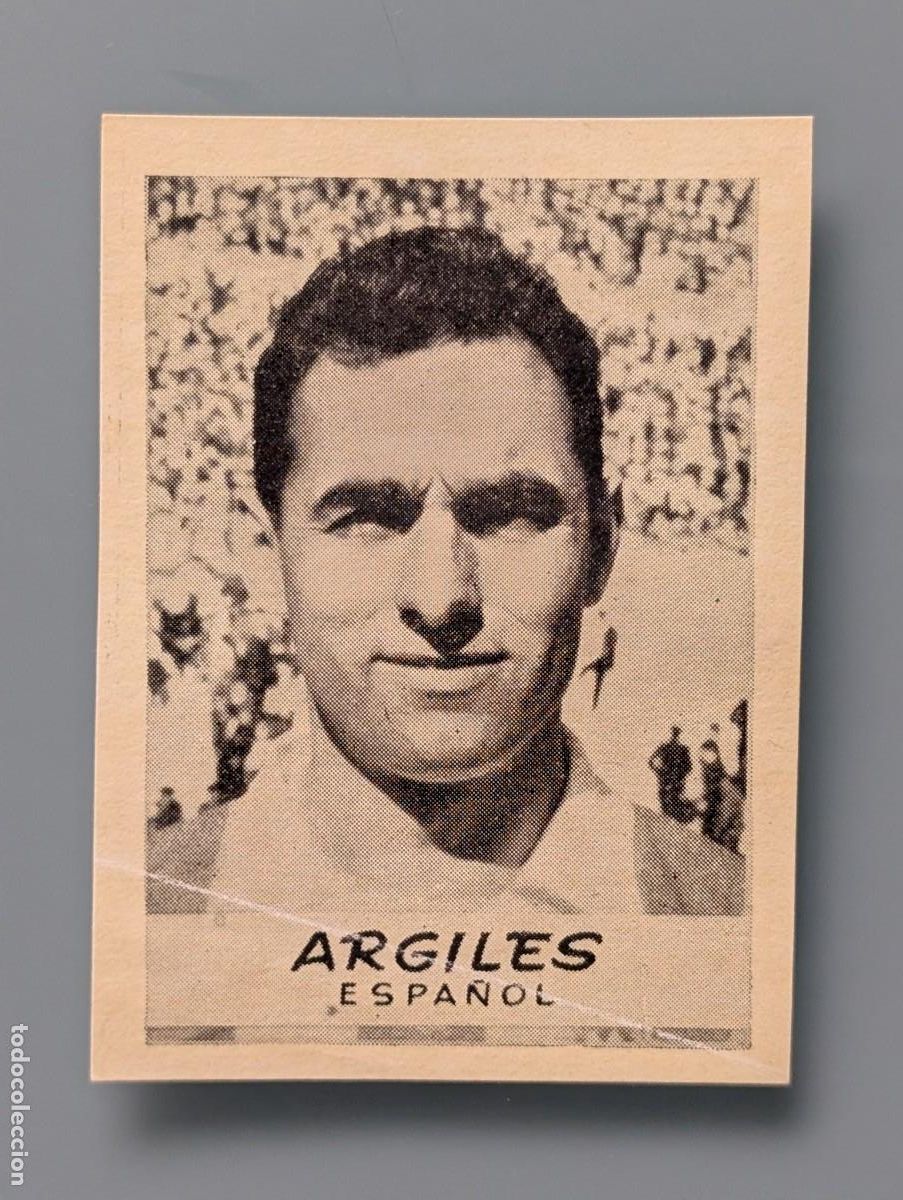 Football Stickers: DIFICIL CROMO ORIGINAL RARE CARD ARGILES ESPA&Ntilde;OL 1960 JORNADA DEPORTIVA FOOTBALL FUTBOL BARCELONA