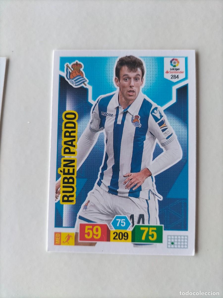 Football Stickers: 1 CROMO FICHA PANINI ADRENALYN TEMPORADA 18-19 2018-2019 REAL SOCIEDAD - 284 RUBEN PARDO