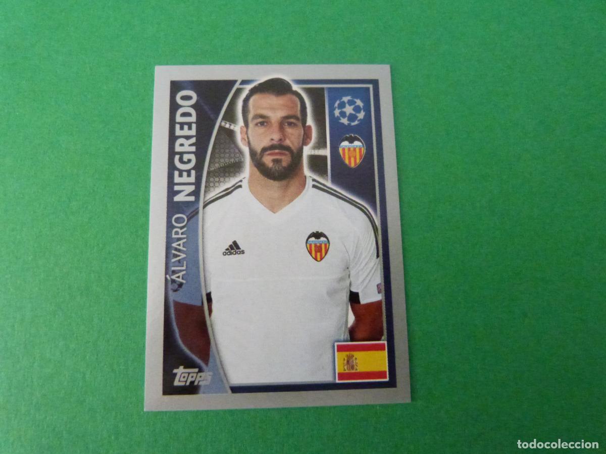 Football Stickers: CROMO FUTBOL NEGREDO VALENCIA C.F. SIN PEGAR N&ordm; 563 CHAMPIONS LEAGUE 2015-2016/15-16 TOPPS