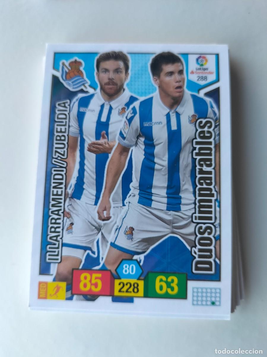 Cromos de F&uacute;tbol: 1 CROMO FICHA PANINI ADRENALYN TEMPORADA 18-19 2018-2019 REAL SOCIEDAD 288 ILLARRAMENDI - ZUBELDIA