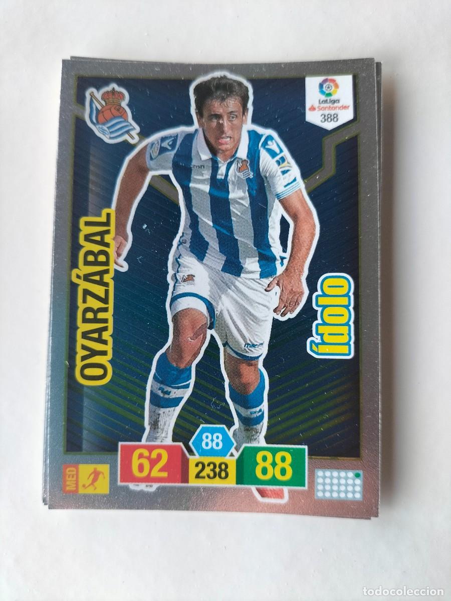Cromos de F&uacute;tbol: 1 CROMO FICHA PANINI ADRENALYN TEMPORADA 18-19 2018-2019 REAL SOCIEDAD 388 OYARZABAL ( IDOLO