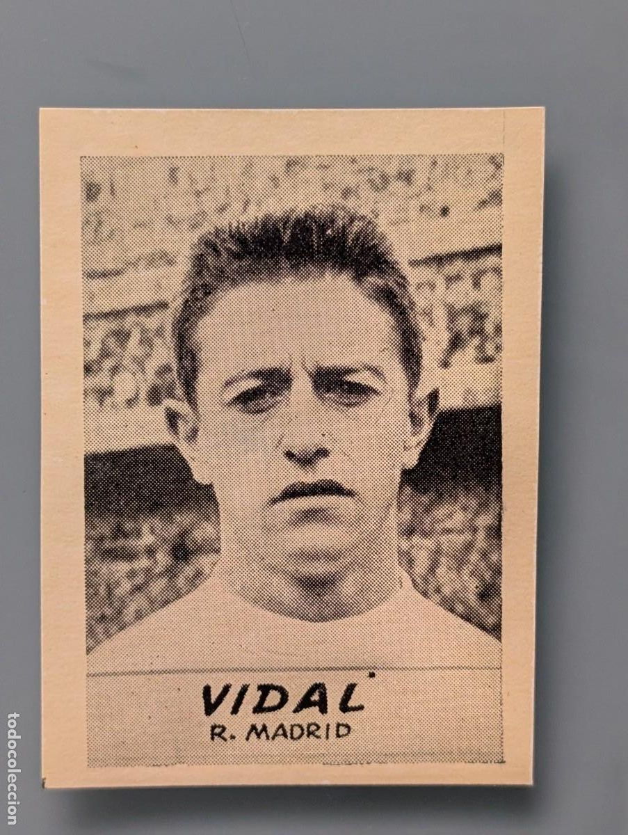 Cromos de F&uacute;tbol: DIFICIL CROMO VERY RARE CARD VIDAL REAL MADRID JORNADA DEPORTIVA 1960 FOOTBALL FUTBOL