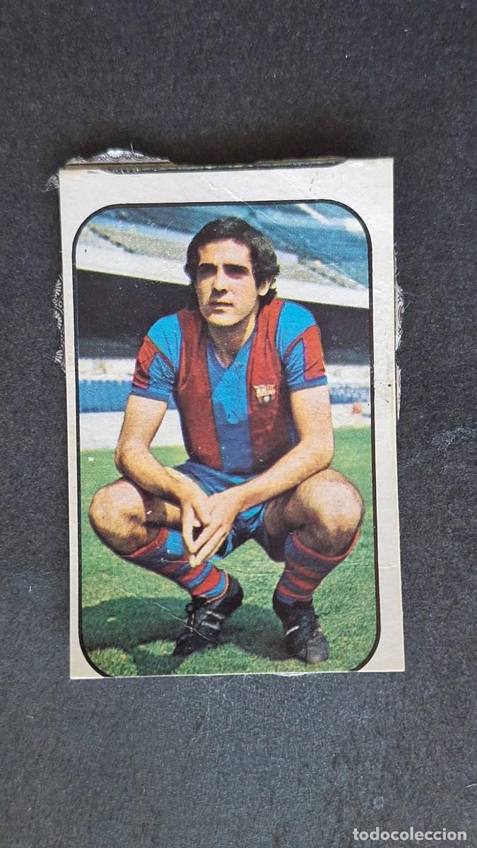 Cromos de F&uacute;tbol: L3 CARRE&Ntilde;O F. C. BARCELONA FICHAJE 4 LIGA ESTE 1976 1977 76 77 DESPEGADO RECUPERADO