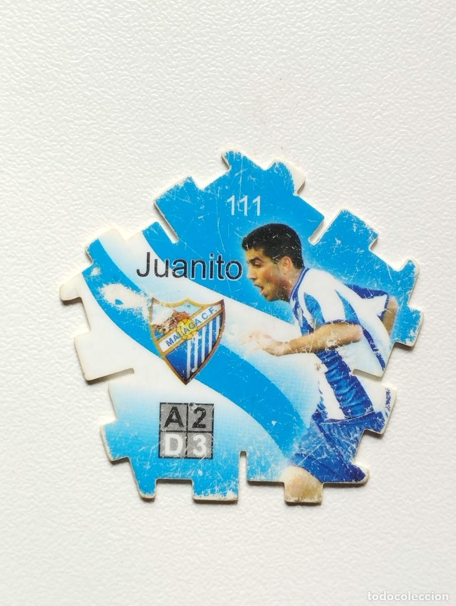Fu&szlig;ball-Sticker: GREFUSA TAZO TRICKS TRIKS LIGA 2004 2005 04 05 JUANITO 111 MALAGA