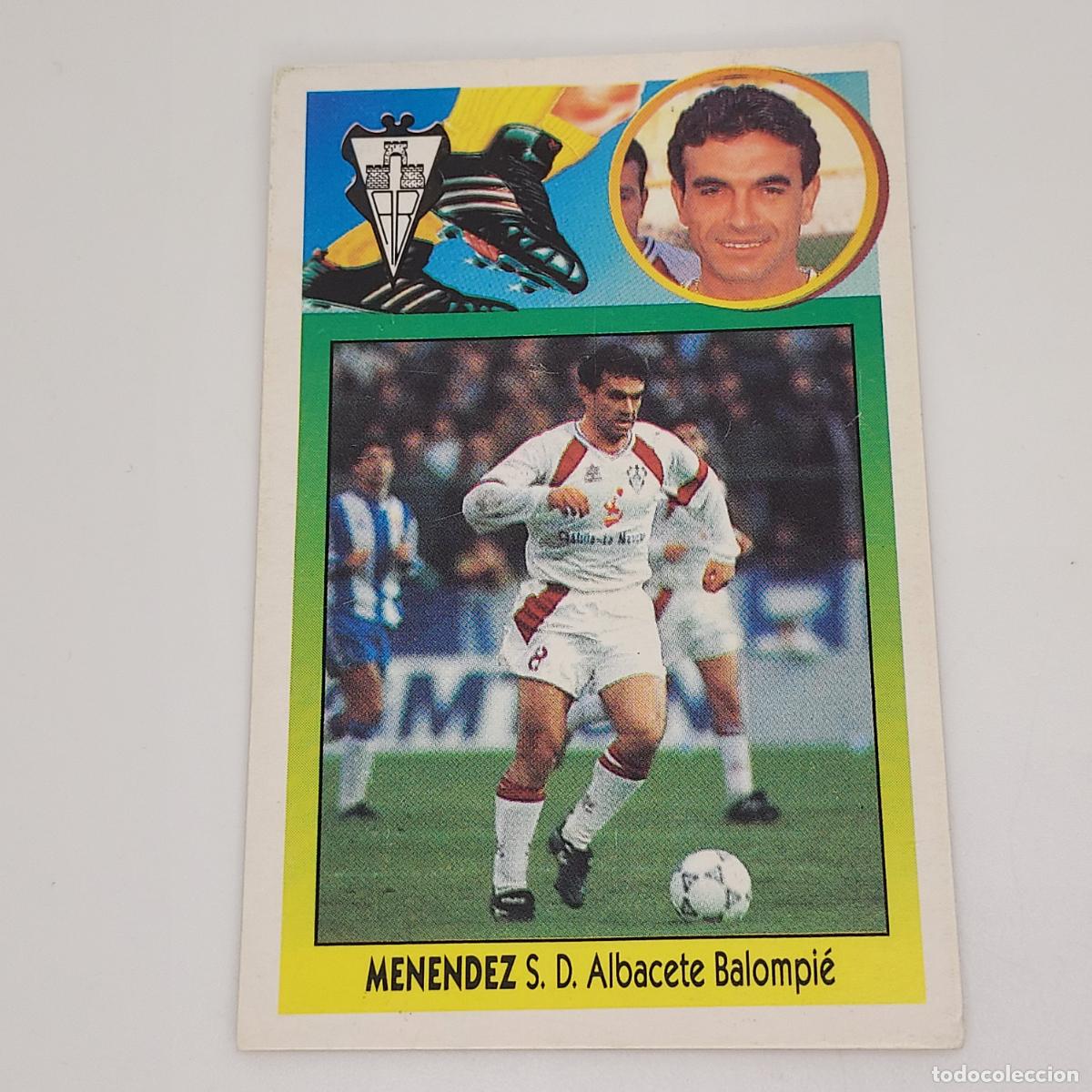 Cromos de Futebol: CROMO MENENDEZ ALBACETE 1993 1994 93 94 EDICIONES ESTE CARTON