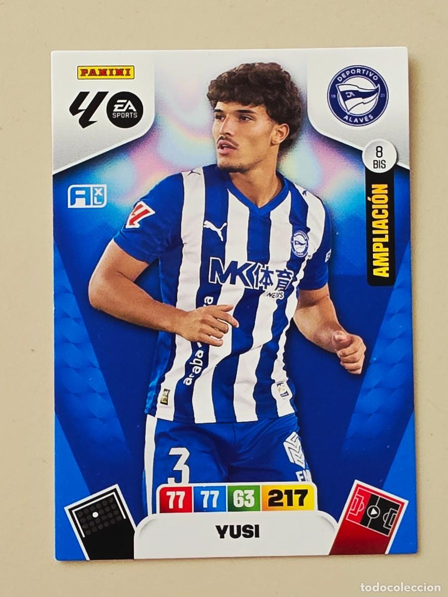 Cromos de F&uacute;tbol: 8 BIS Yusi, Deportivo Alav&eacute;s, Ampliaci&oacute;n, Panini Adrenalyn XL La Liga 2025 2026 25 26