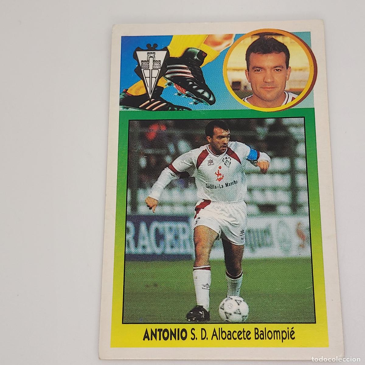 Cromos de F&uacute;tbol: CROMO ANTONIO ALBACETE 1993 1994 93 94 EDICIONES ESTE CARTON