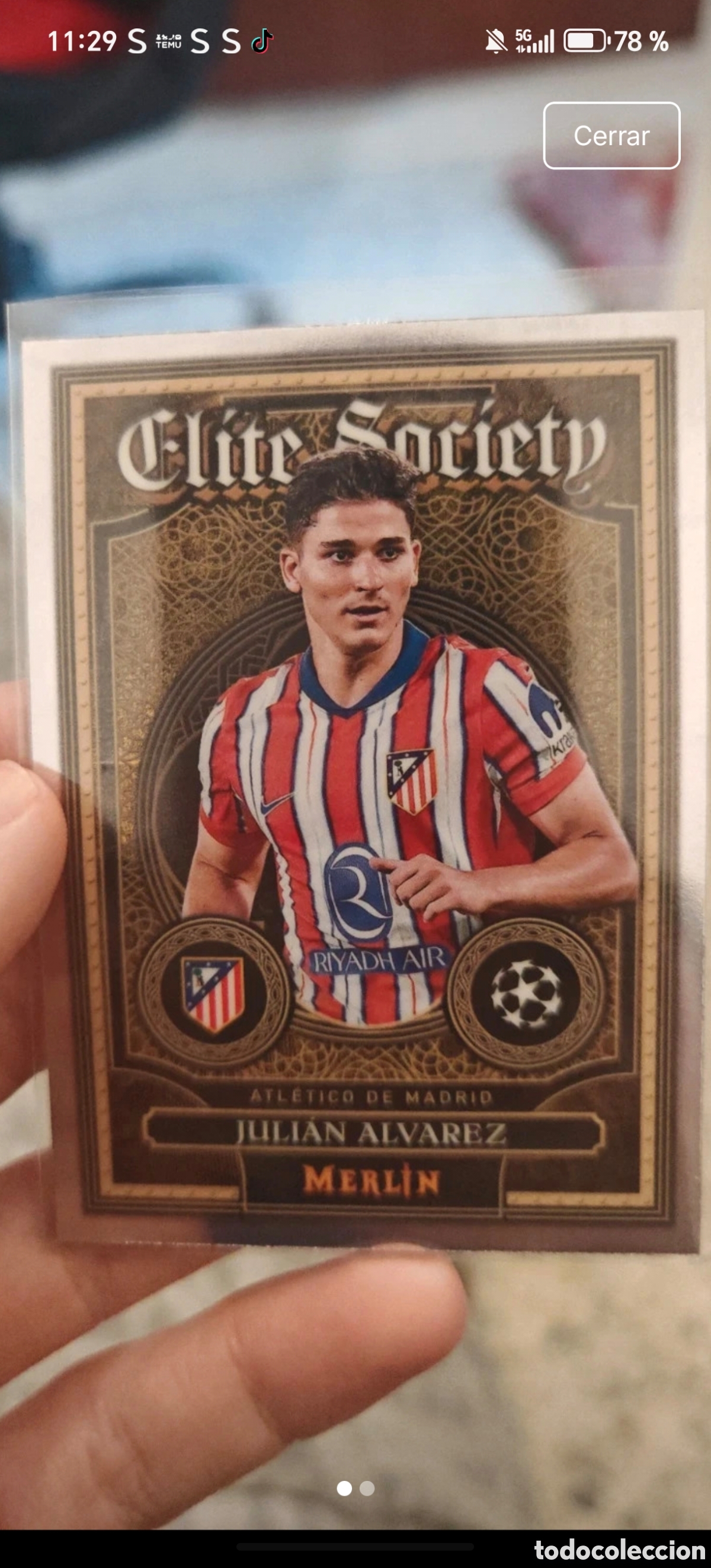 Cromos de F&uacute;tbol: Juli&aacute;n &Aacute;lvarez Elite Society