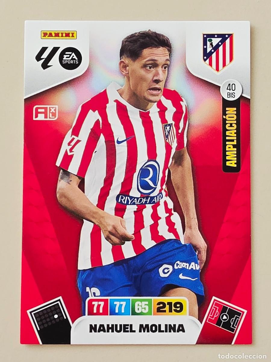 Cromos de F&uacute;tbol: 40 BIS Nahuel Molina, Atl&eacute;tico de Madrid, Ampliaci&oacute;n, Panini Adrenalyn XL La Liga 2025 2026 25 26