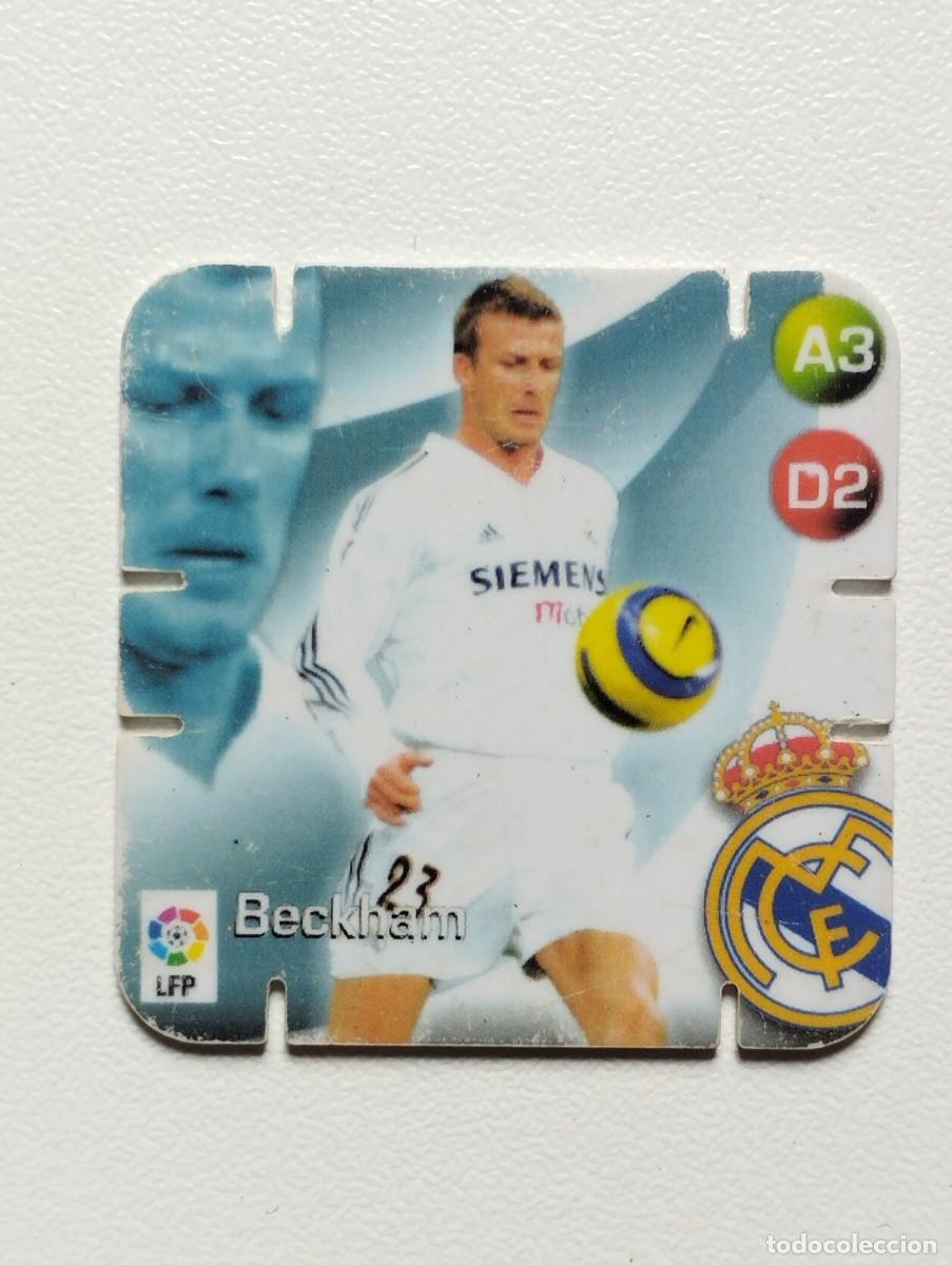Cartes &agrave; collectionner de Football: GREFUSA TAZO SHOTS LIGA 2005 2006 05 06 REAL MADRID DAVID BECKHAM