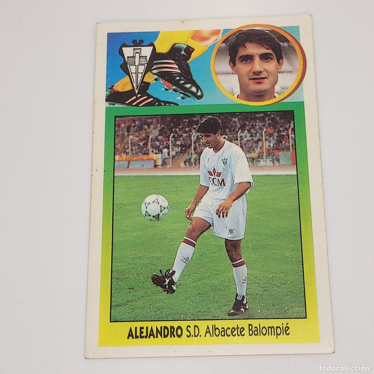 Figurine di Calcio: CROMO ALEJANDRO ALBACETE 1993 1994 93 94 EDICIONES ESTE ADHESIVO