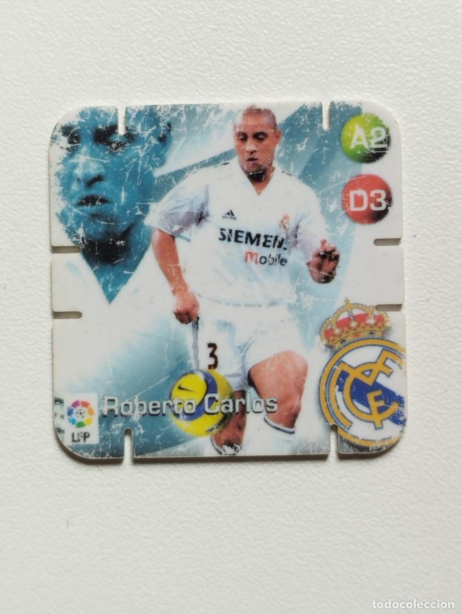 Fu&szlig;ball-Sticker: GREFUSA TAZO SHOTS LIGA 2005 2006 05 06 REAL MADRID ROBERTO CARLOS
