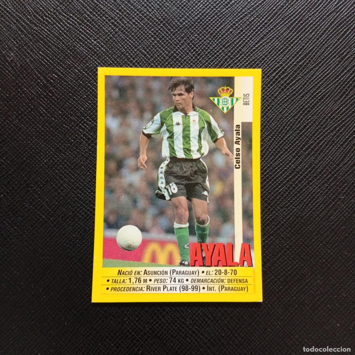 Cartes &agrave; collectionner de Football: 194 AYALA REAL BETIS PANINI 1999 2000 CROMO FUTBOL LIGA 99 00 SIN PEGAR - A183 PG109