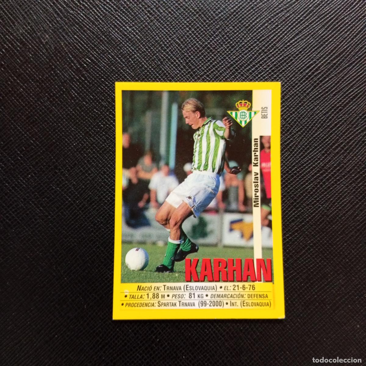 Cartes &agrave; collectionner de Football: 195A 195 KARHAN REAL BETIS PANINI 1999 2000 CROMO FUTBOL LIGA 99 00 SIN PEGAR - A183 PG109