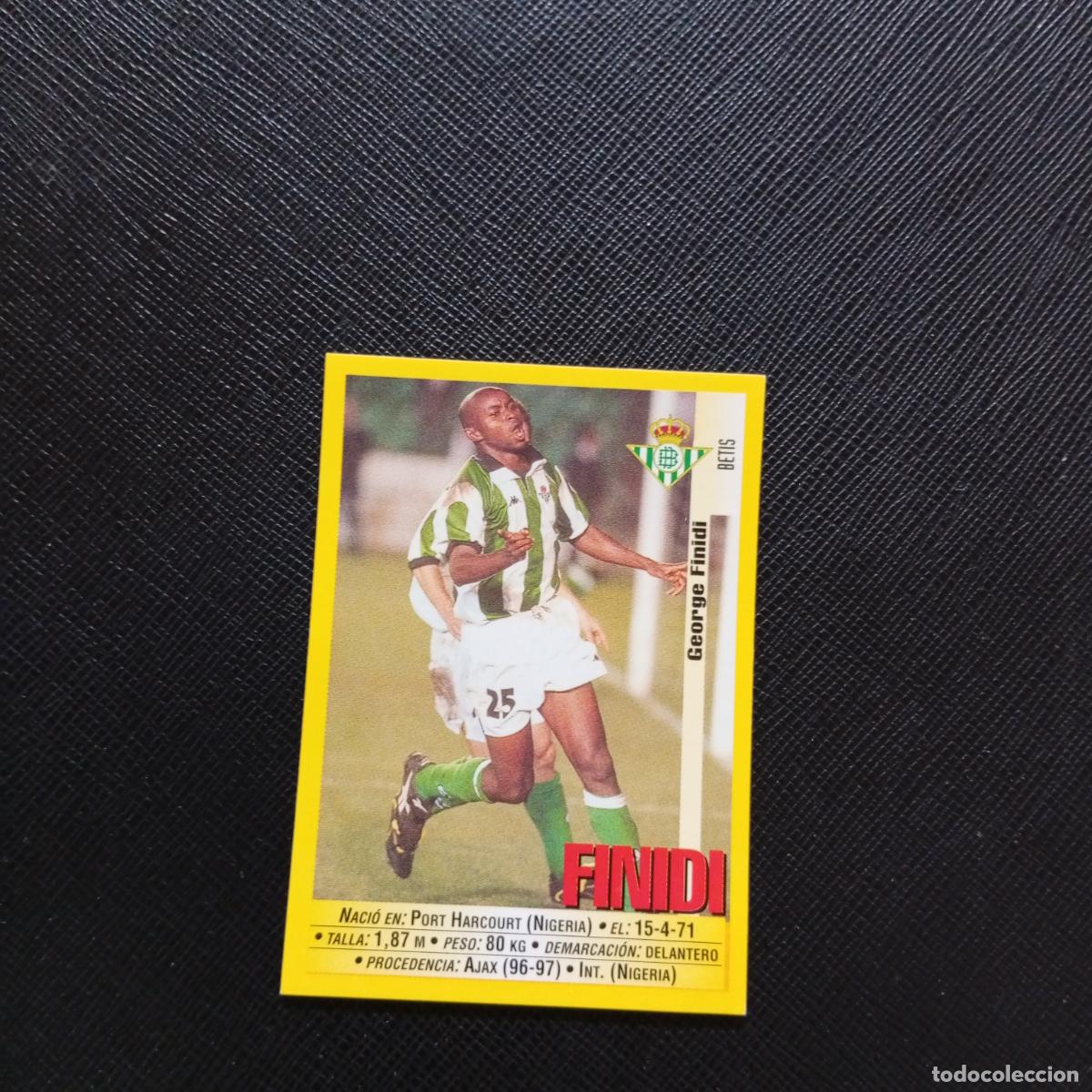 Cromos de F&uacute;tbol: 205 FINIDI REAL BETIS PANINI 1999 2000 CROMO FUTBOL LIGA 99 00 SIN PEGAR - A183 PG109