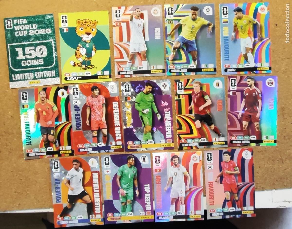 Cromos de Futebol: ADRENALYN XL FIFA WORLD CUP 2026 LOTE DE 14 CARDS ESPECIALES # PANINI