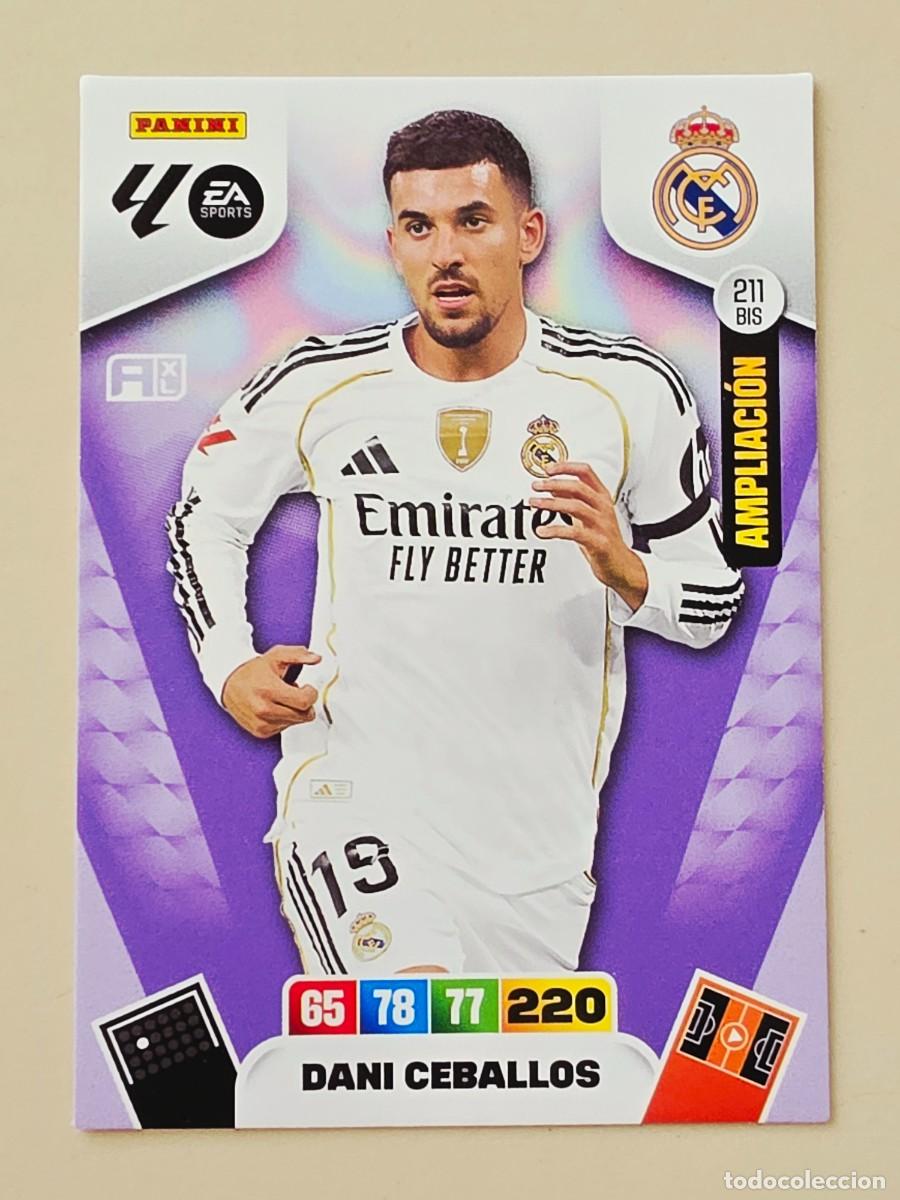 Cromos de F&uacute;tbol: 211 BIS Dani Ceballos, Real Madrid, Ampliaci&oacute;n, Panini Adrenalyn XL La Liga 2025 2026 25 26
