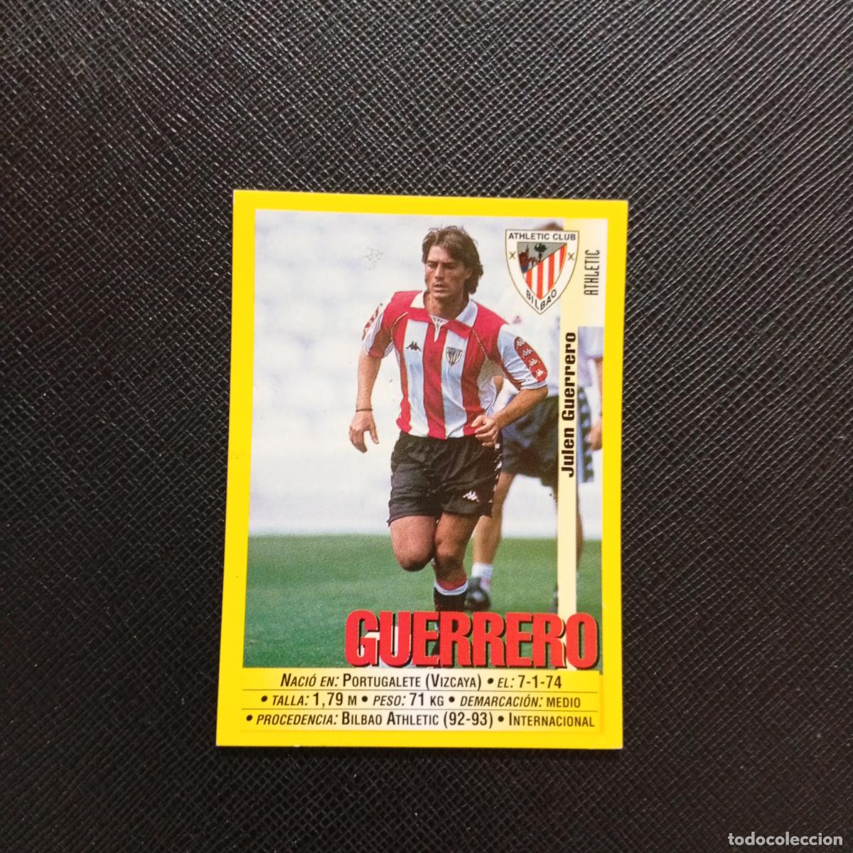 Cromos de Futebol: 147 GUERRERO BILBAO PANINI 1999 2000 CROMO FUTBOL LIGA 99 00 SIN PEGAR - A183 PG109