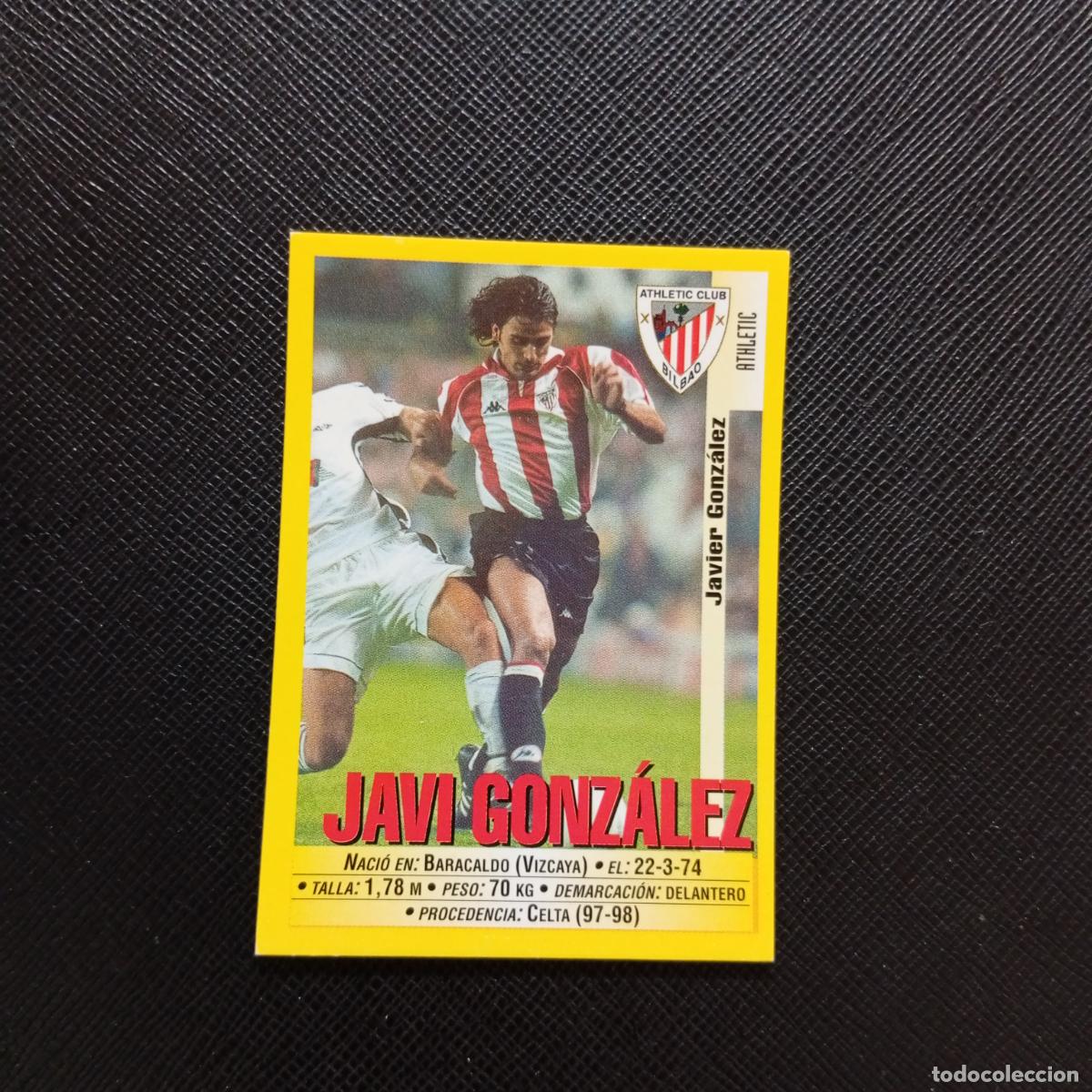 Fu&szlig;ball-Sticker: 149 JAVI GONZALEZ BILBAO PANINI 1999 2000 CROMO FUTBOL LIGA 99 00 SIN PEGAR - A183 PG118