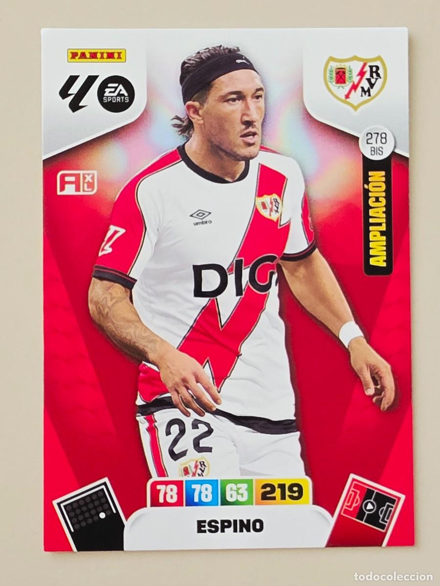 Cromos de F&uacute;tbol: 278 BIS Pacha Espino, Rayo Vallecano, Ampliaci&oacute;n, Panini Adrenalyn XL La Liga 2025 2026 25 26
