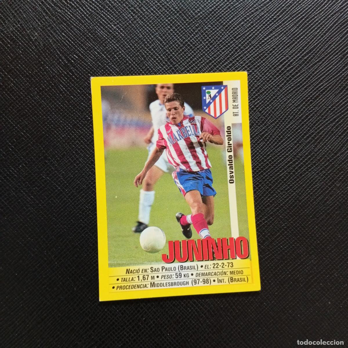 Cromos de Futebol: 242 JUNINHO AT MADRID PANINI 1999 2000 CROMO FUTBOL LIGA 99 00 SIN PEGAR - A183 PG118 BAJA