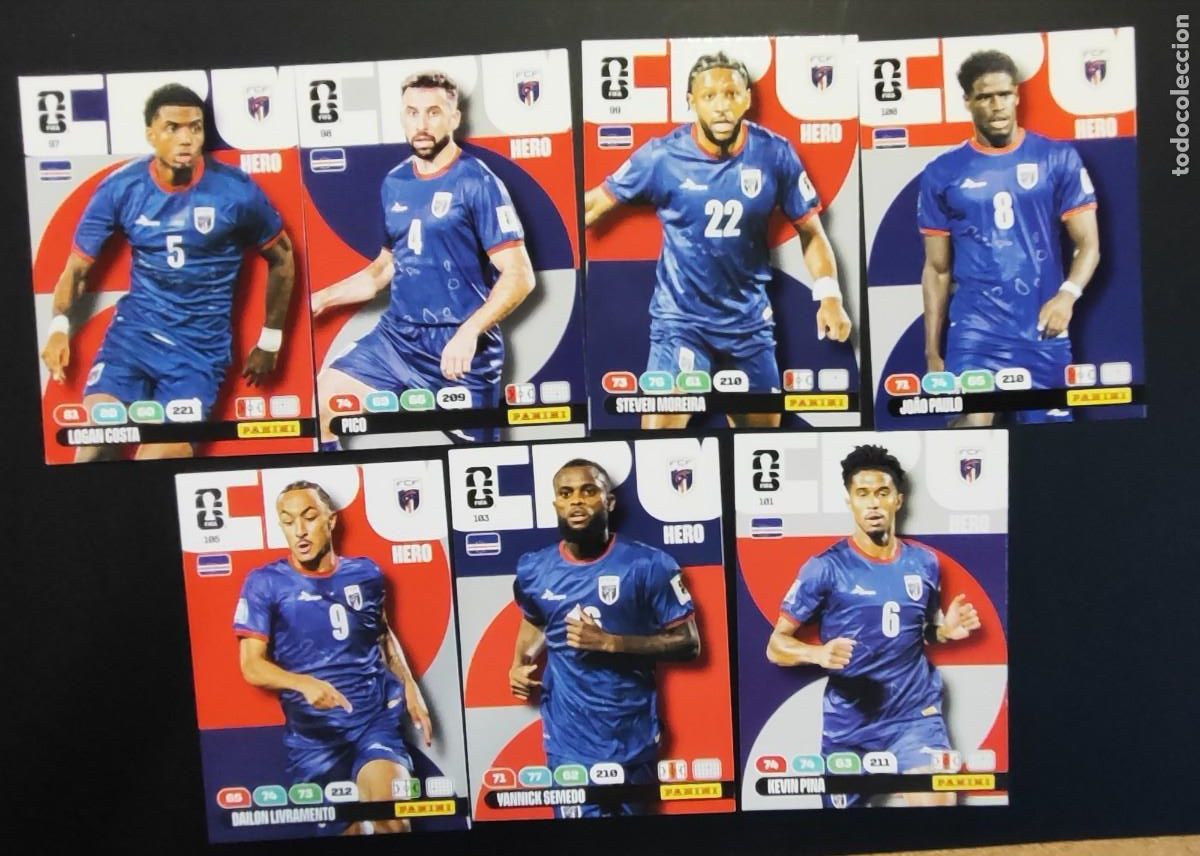 Cromos de F&uacute;tbol: ADRENALYN XL FIFA WORLD CUP 2026 LOTE DE 7 CARTAS DE CABO VERDE # PANINI