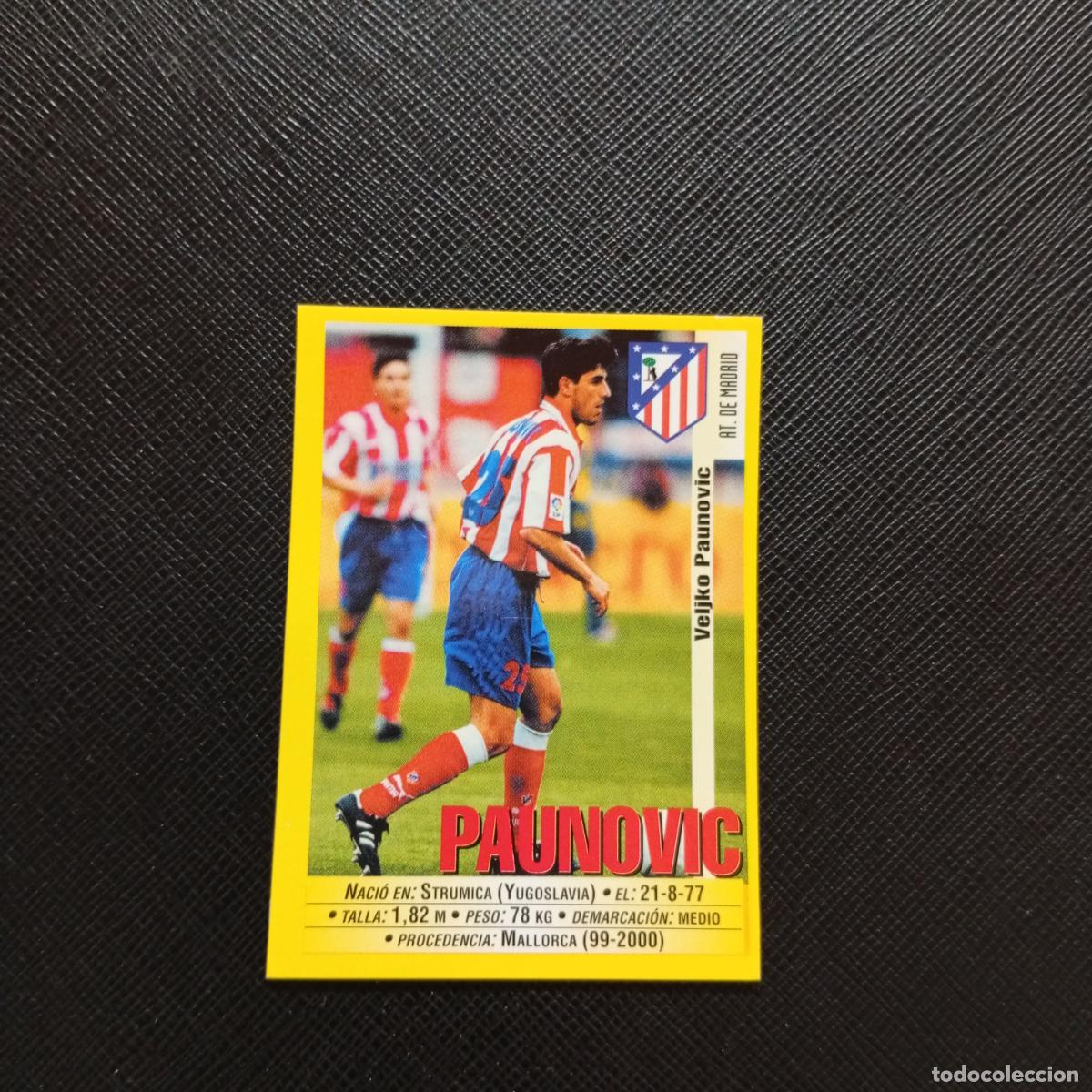 Cartes &agrave; collectionner de Football: 239 PAUNOVIC AT MADRID PANINI 1999 2000 CROMO FUTBOL LIGA 99 00 SIN PEGAR - A183 PG118