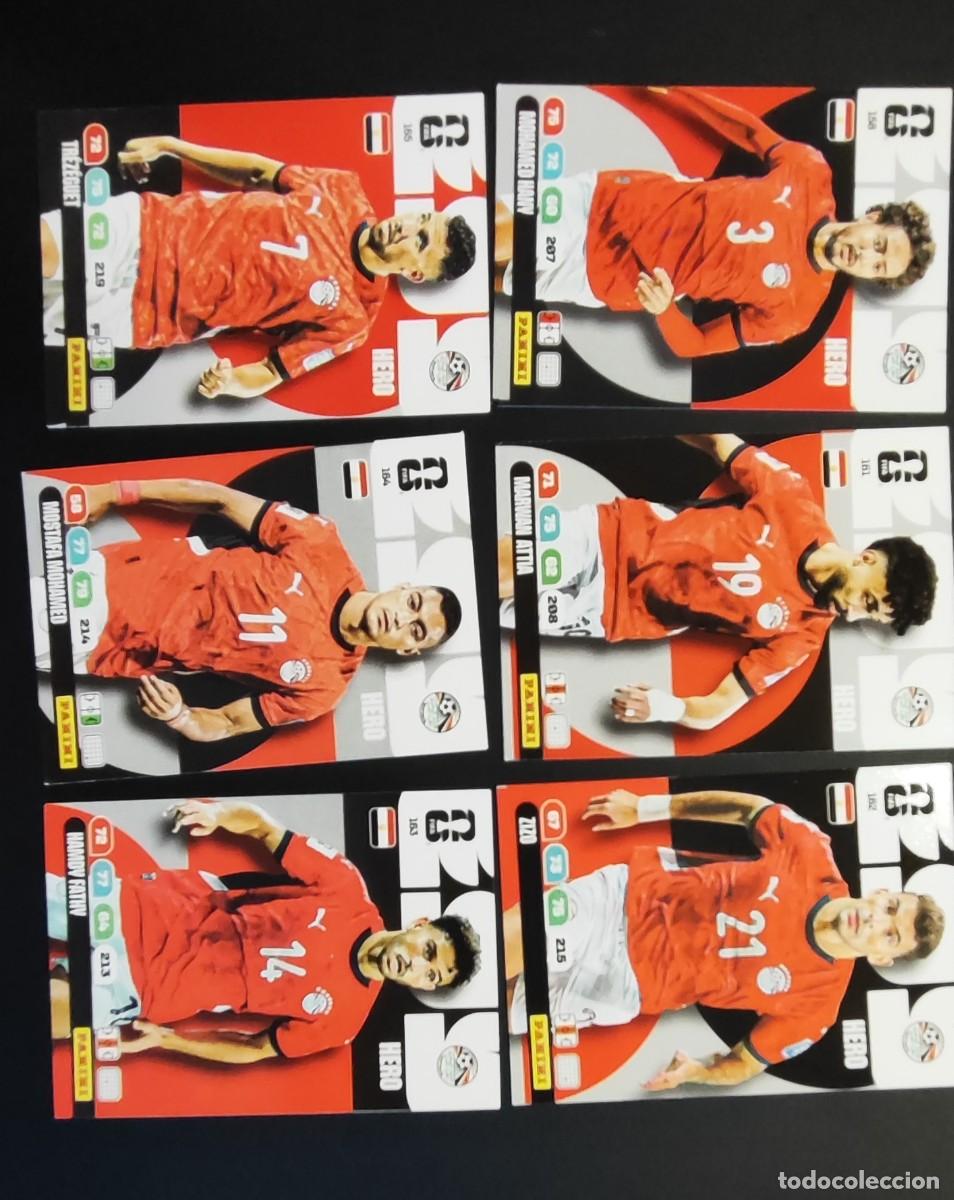 Cromos de F&uacute;tbol: ADRENALYN XL FIFA WORLD CUP 2026 LOTE DE 6 CARTAS DE EGIPTO # PANINI
