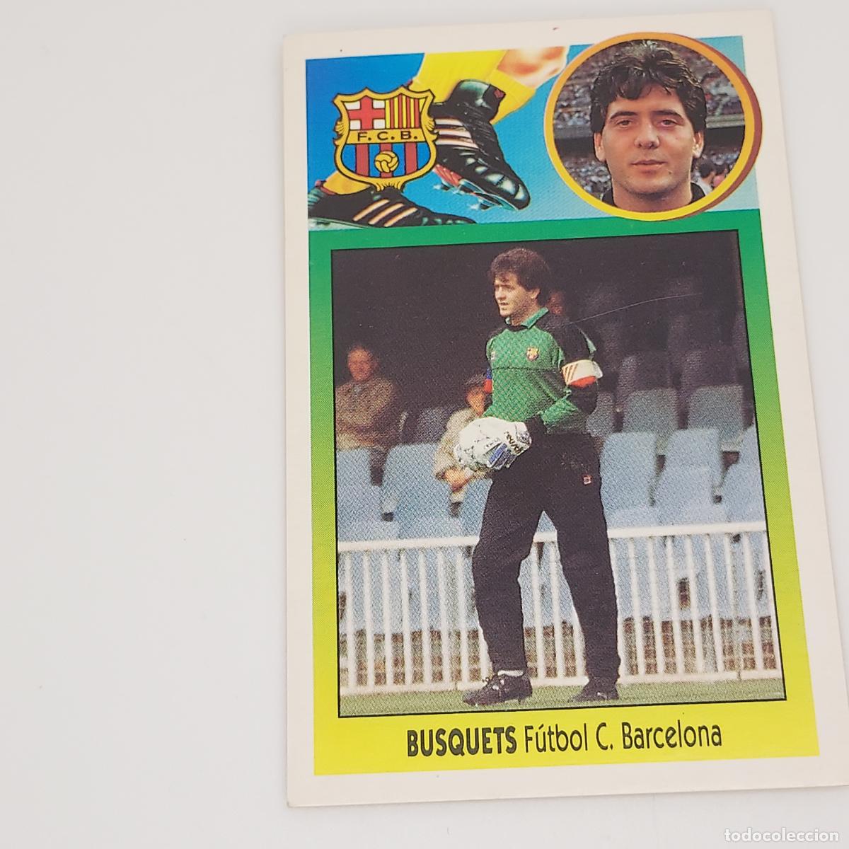 Cromos de F&uacute;tbol: CROMO BUSQUETS BARCELONA 1993 1994 93 94 EDICIONES ESTE CARTON SIN PEGAR