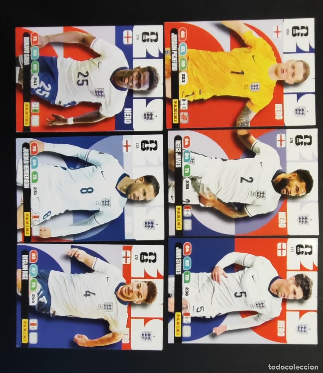 Cromos de F&uacute;tbol: ADRENALYN XL FIFA WORLD CUP 2026 LOTE DE 6 CARTAS DE INGLATERRA # PANINI