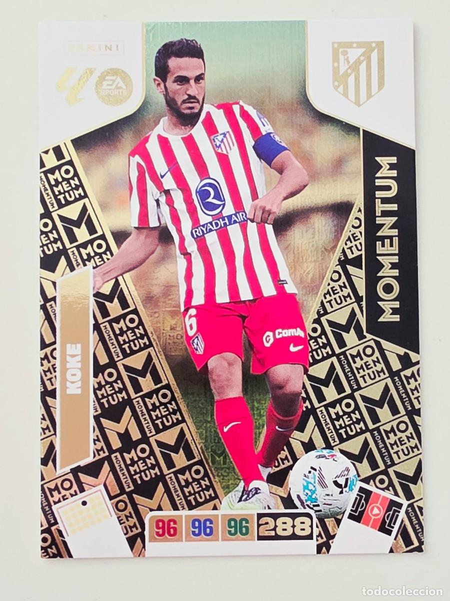 Cromos de F&uacute;tbol: Momentum Koke, Atl&eacute;tico de Madrid, Panini Adrenalyn XL La Liga 2025 2026 25 26