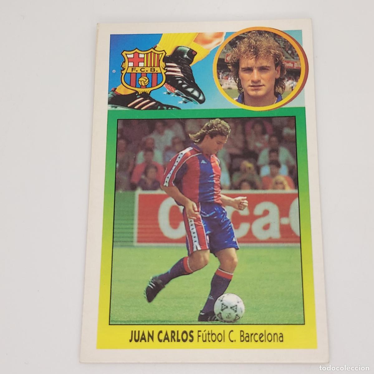 Cromos de F&uacute;tbol: CROMO JUAN CARLOS BARCELONA 1993 1994 93 94 EDICIONES ESTE CARTON SIN PEGAR