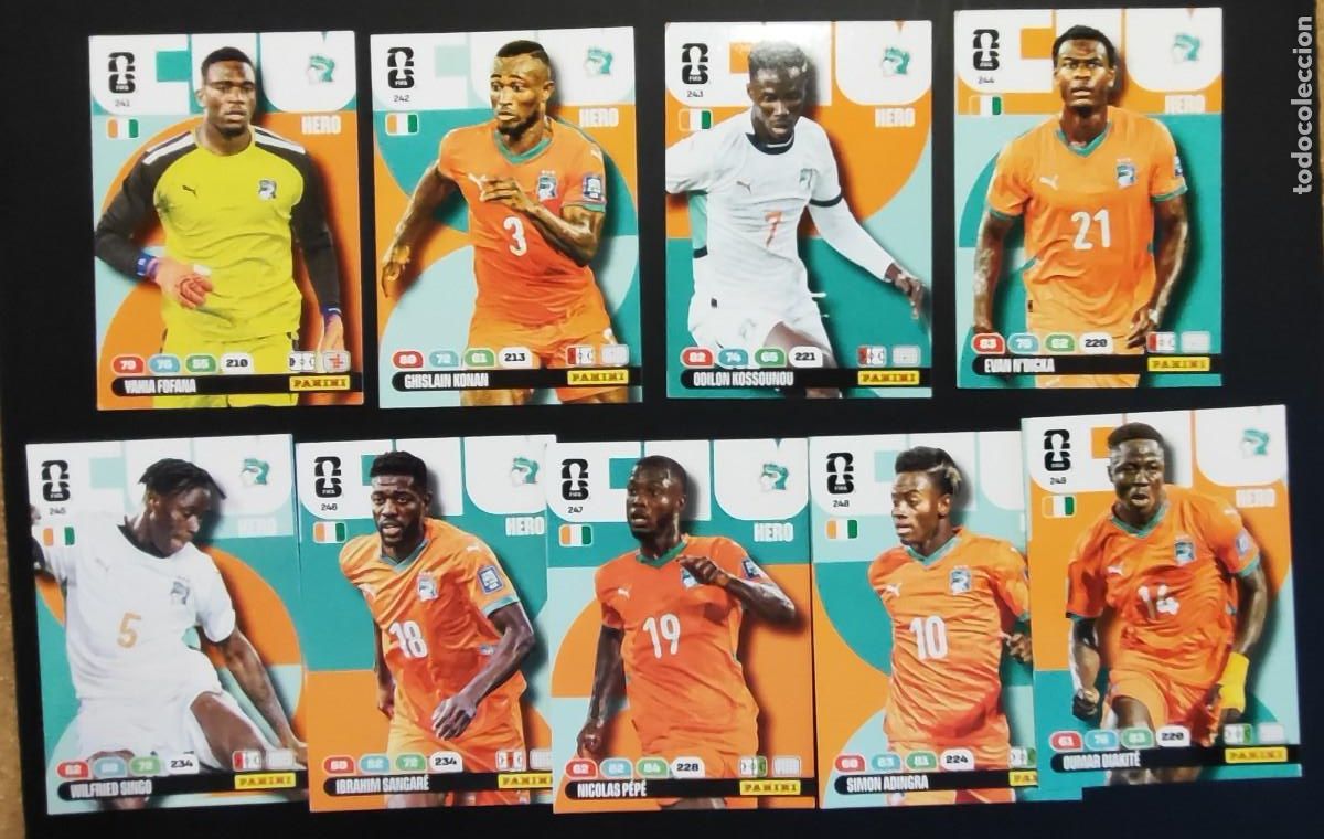 Cromos de F&uacute;tbol: ADRENALYN XL FIFA WORLD CUP 2026 LOTE DE 9 CARTAS COSTA DE MARFIL # PANINI