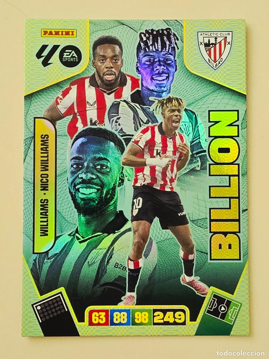 Cartes &agrave; collectionner de Football: I&ntilde;aki / Nico Williams, Athletic Club de Bilbao, Billion, Panini Adrenalyn XL La Liga 2025 2026 25 26