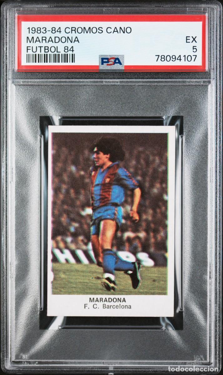 Cromos de F&uacute;tbol: Maradona FC Barcelona Cromos Cano 1983-84 Futbol 84 Psa 5 EX