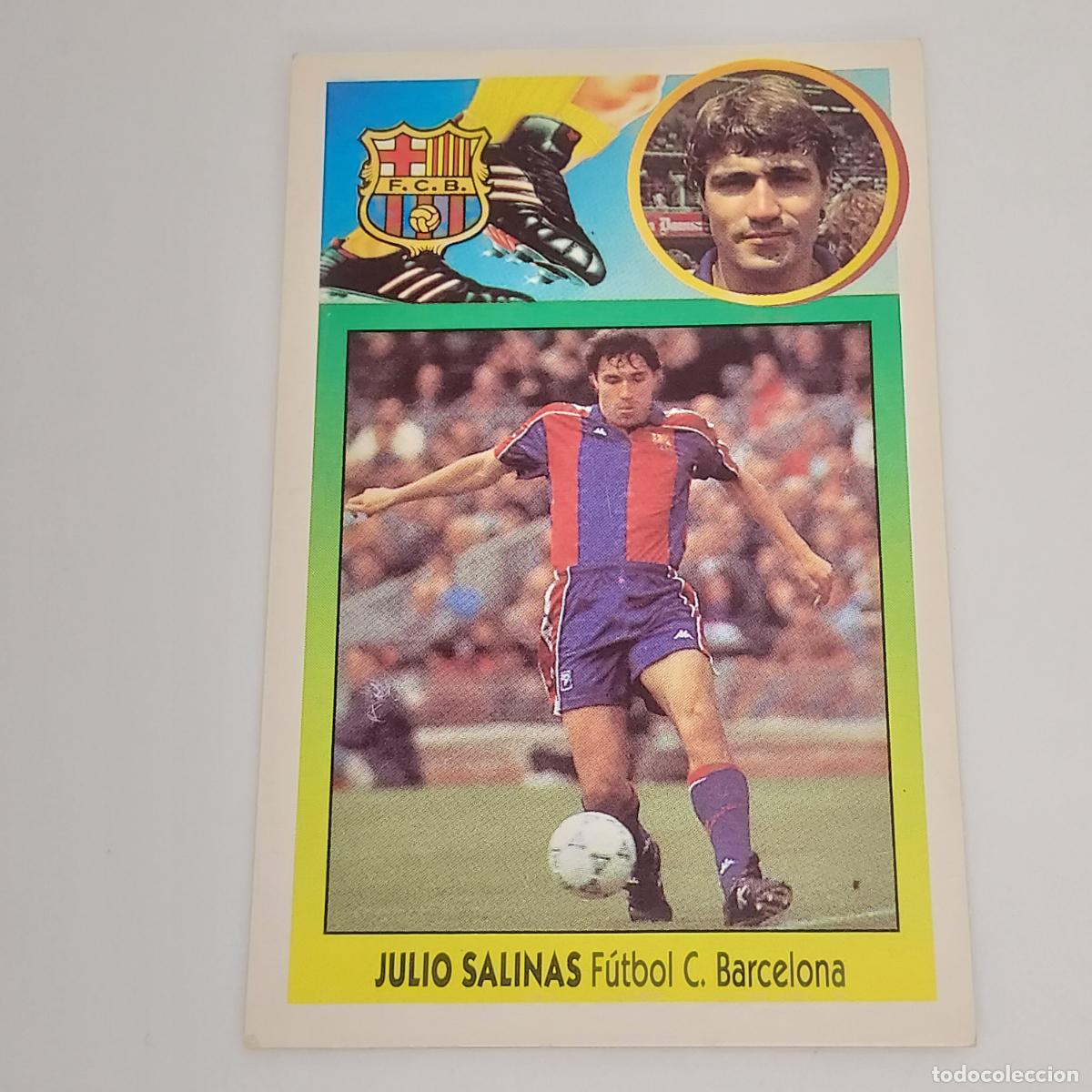 Cartes &agrave; collectionner de Football: CROMO JULIO SALINAS BARCELONA 1993 1994 93 94 EDICIONES ESTE CARTON SIN PEGAR