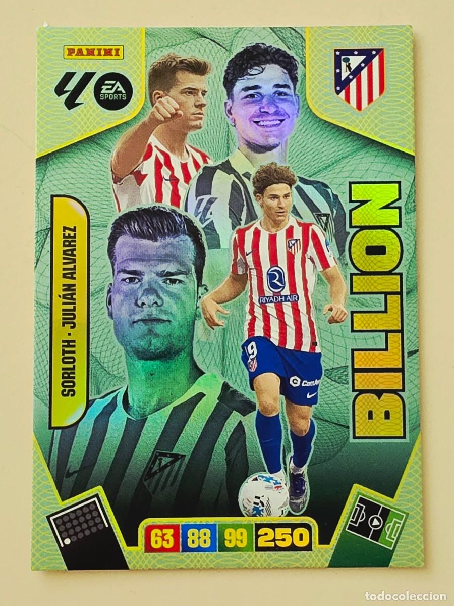 Cromos de F&uacute;tbol: Sorloth / Juli&aacute;n &Aacute;lvarez, Atl&eacute;tico de Madrid, Billion, Panini Adrenalyn XL La Liga 2025 2026 25 26