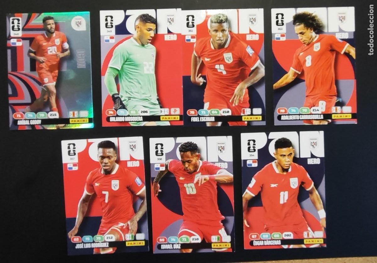 Cartes &agrave; collectionner de Football: ADRENALYN XL FIFA WORLD CUP 2026 LOTE DE 7 CARTAS PANAMA # PANINI