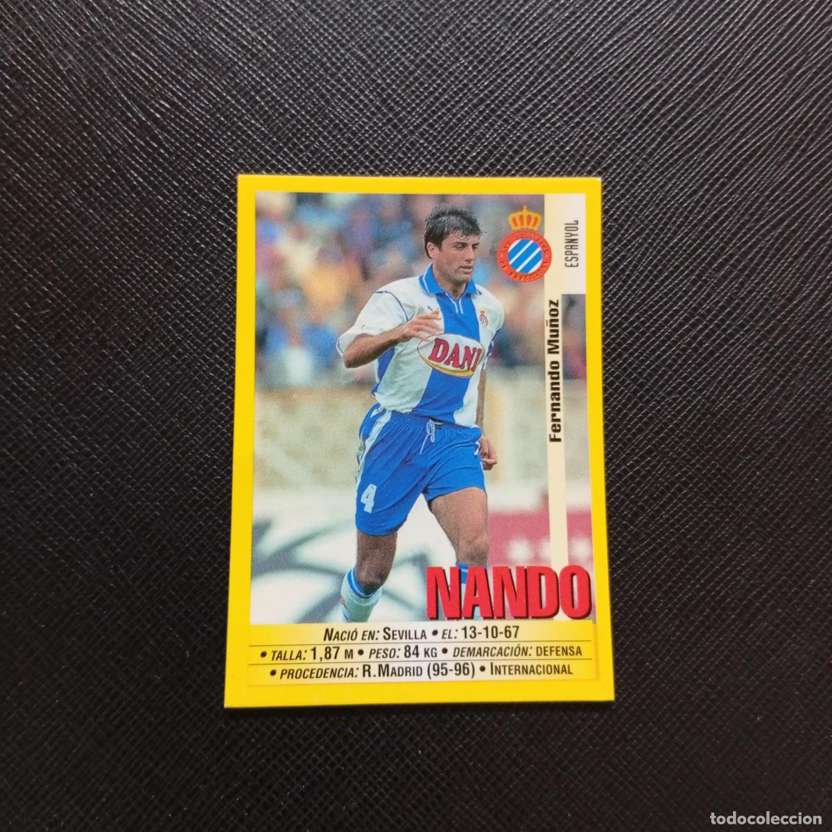 Cartes &agrave; collectionner de Football: 118 NANDO ESPA&Ntilde;OL PANINI 1999 2000 CROMO FUTBOL LIGA 99 00 SIN PEGAR - A183 PG145