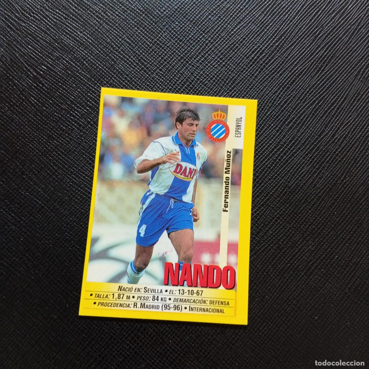 Cartes &agrave; collectionner de Football: 118 NANDO ESPA&Ntilde;OL PANINI 1999 2000 CROMO FUTBOL LIGA 99 00 SIN PEGAR - A183 PG145 B