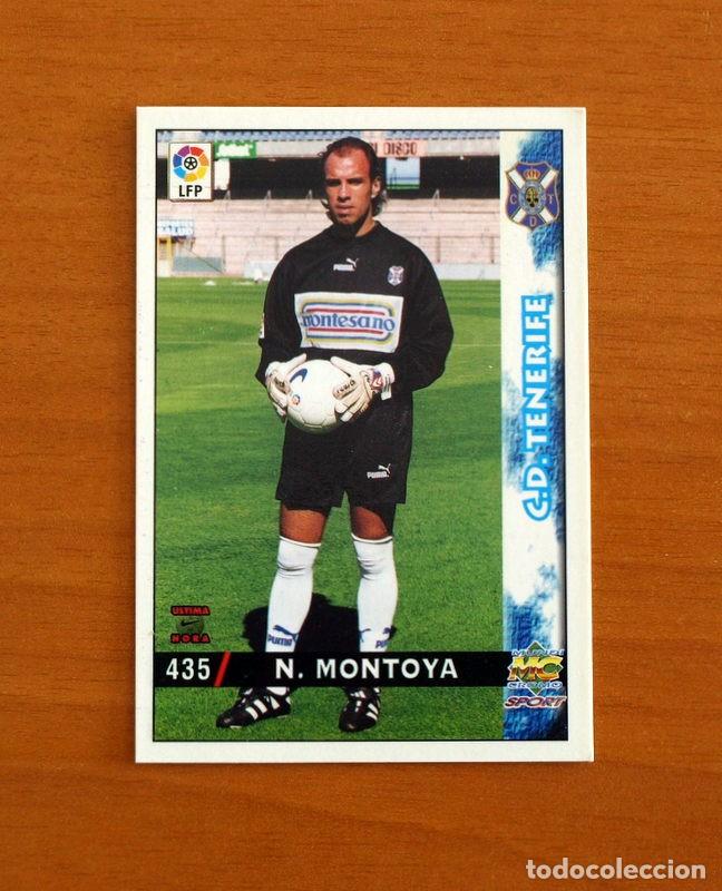 Cartes &agrave; collectionner de Football: Tenerife -N&ordm; 435 N. Montoya -Corregido-&Uacute;ltima Hora-Mundicromo Las Fichas de la Liga 1998-1999-98-99