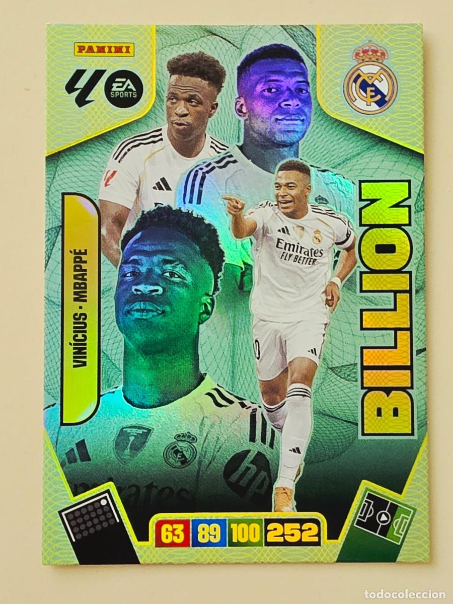 Cromos de Futebol: Vin&iacute;cius / Kylian Mbapp&eacute;, Real Madrid, Billion, Panini Adrenalyn XL La Liga 2025 2026 25 26