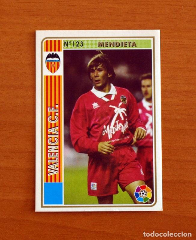 Cromos de F&uacute;tbol: Valencia -N&ordm; 123 Mendieta -Mundicromo Las Fichas de la Liga 1994-1995-94-95