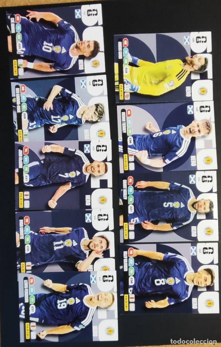 Cromos de F&uacute;tbol: ADRENALYN XL FIFA WORLD CUP 2026 LOTE DE 9 CARTAS ESCOCIA # PANINI