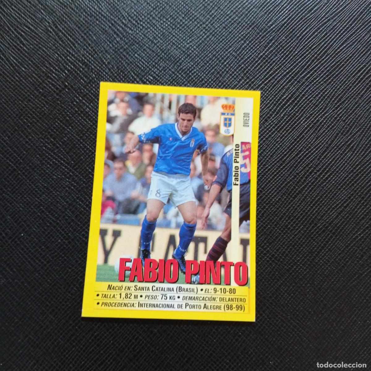 Cromos de F&uacute;tbol: 263 FABIO PINTO OVIEDO PANINI 1999 2000 CROMO FUTBOL LIGA 99 00 SIN PEGAR - A183 PG172