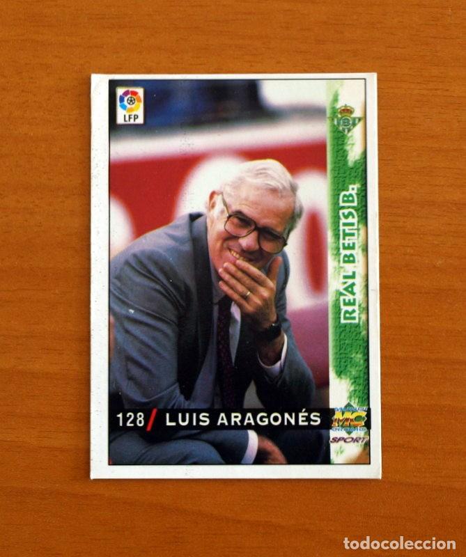 Cartes &agrave; collectionner de Football: Real Betis - N&ordm; 128 Luis Aragon&eacute;s Entrenador -Baja- Mundicromo Las Fichas de la Liga 1998-1999-98-99