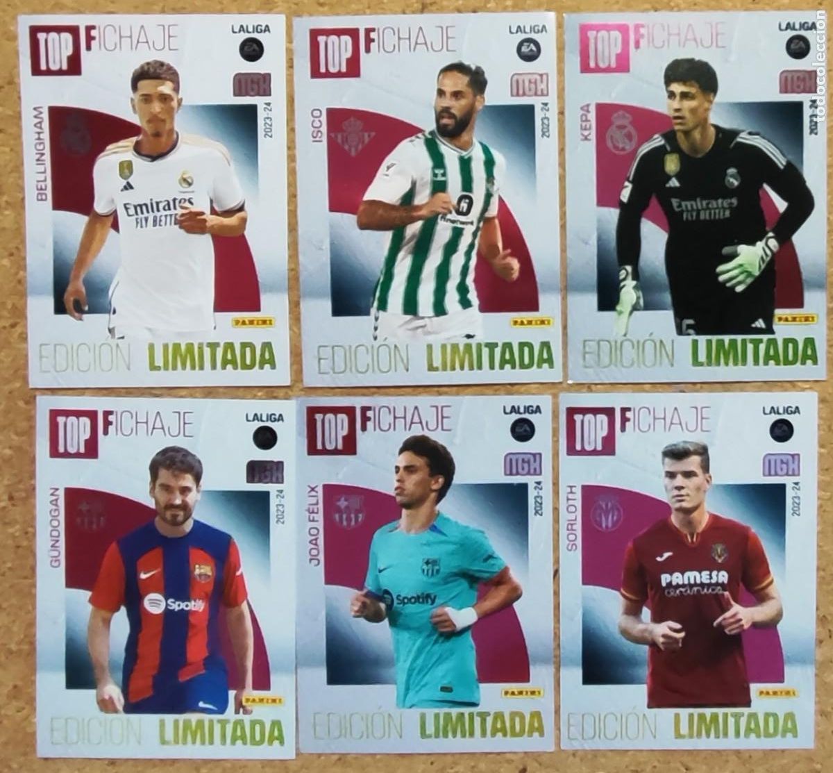 Cromos de F&uacute;tbol: MEGACRACKS 23/24 LOTE DE 6 EDICION LIMITADA TOP FICHAJE # PANINI