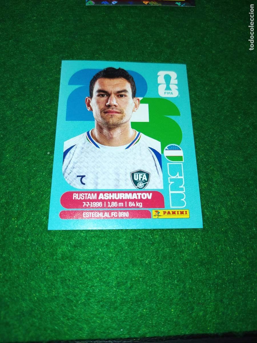 Cartes &agrave; collectionner de Football: OFFICIAL STICKER COLLECTION WORLD CUP 2026 - UZBEKISTAN N&ordm; 7 ASHURMATOV