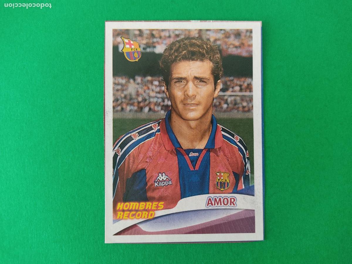 Cromos de F&uacute;tbol: CROMO FUTBOL AMOR F.C. BARCELONA RECORTADO N&ordm; 142 ALBUM SUPER BAR&Ccedil;A 2005-2006/05-06 PANINI
