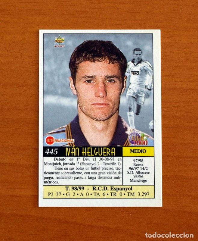 Cromos de F&uacute;tbol: Real Madrid - N&ordm; 445, Ivan Helguera - &Uacute;ltima Hora -Las Fichas de la Liga Mundicromo 1999-2000, 99-00
